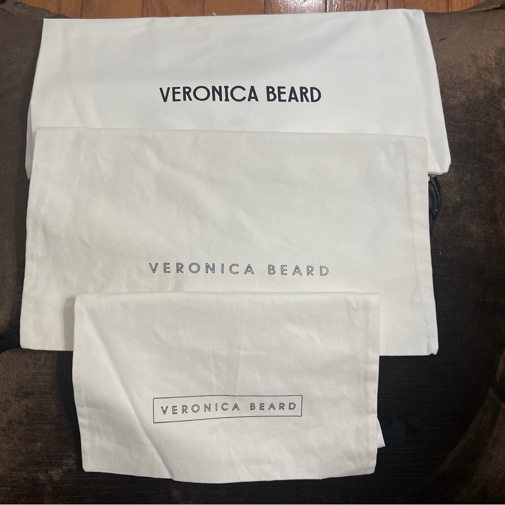 Veronica Beard 3 drawstring cotton dust bags
